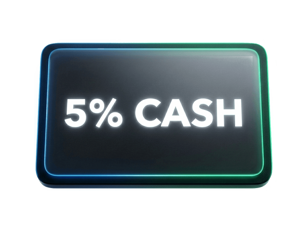 5% cash provision on the total purchase value.