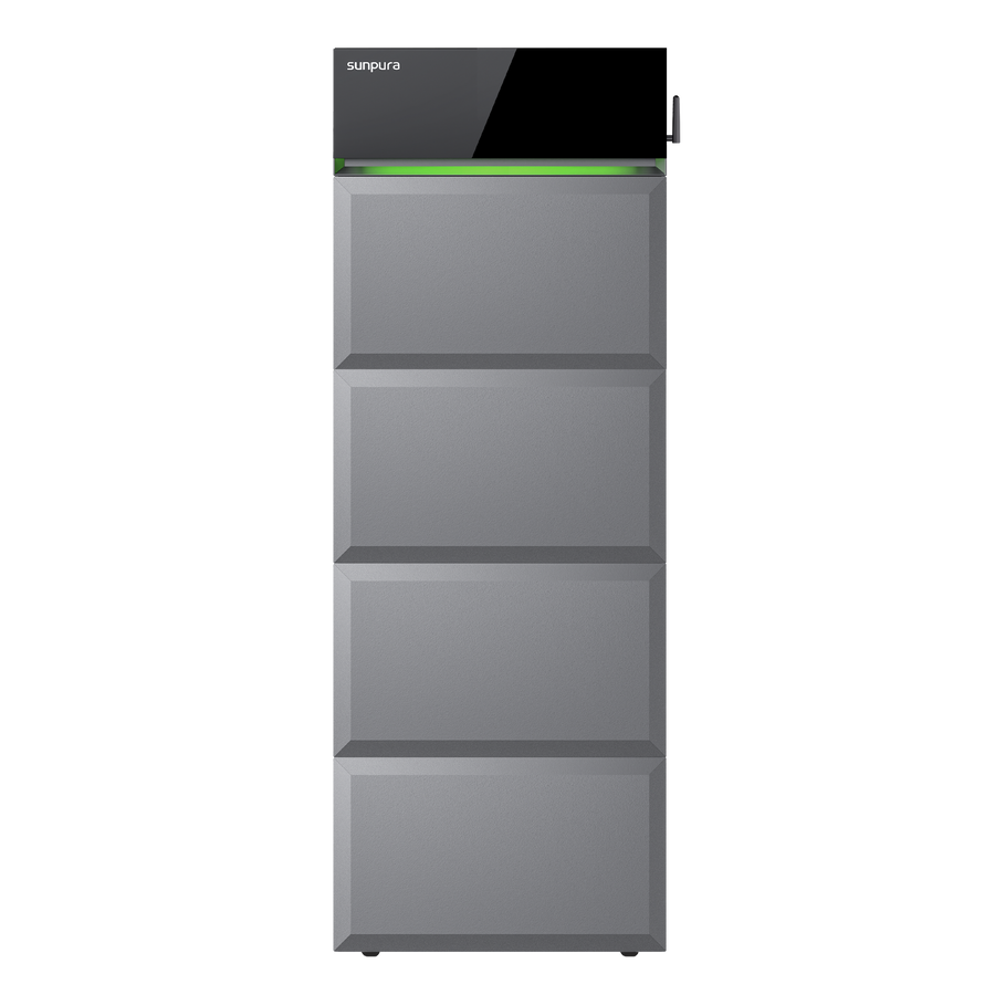 Sunpura S2400 AC 9.6 kWh AC-coupled home battery – front view