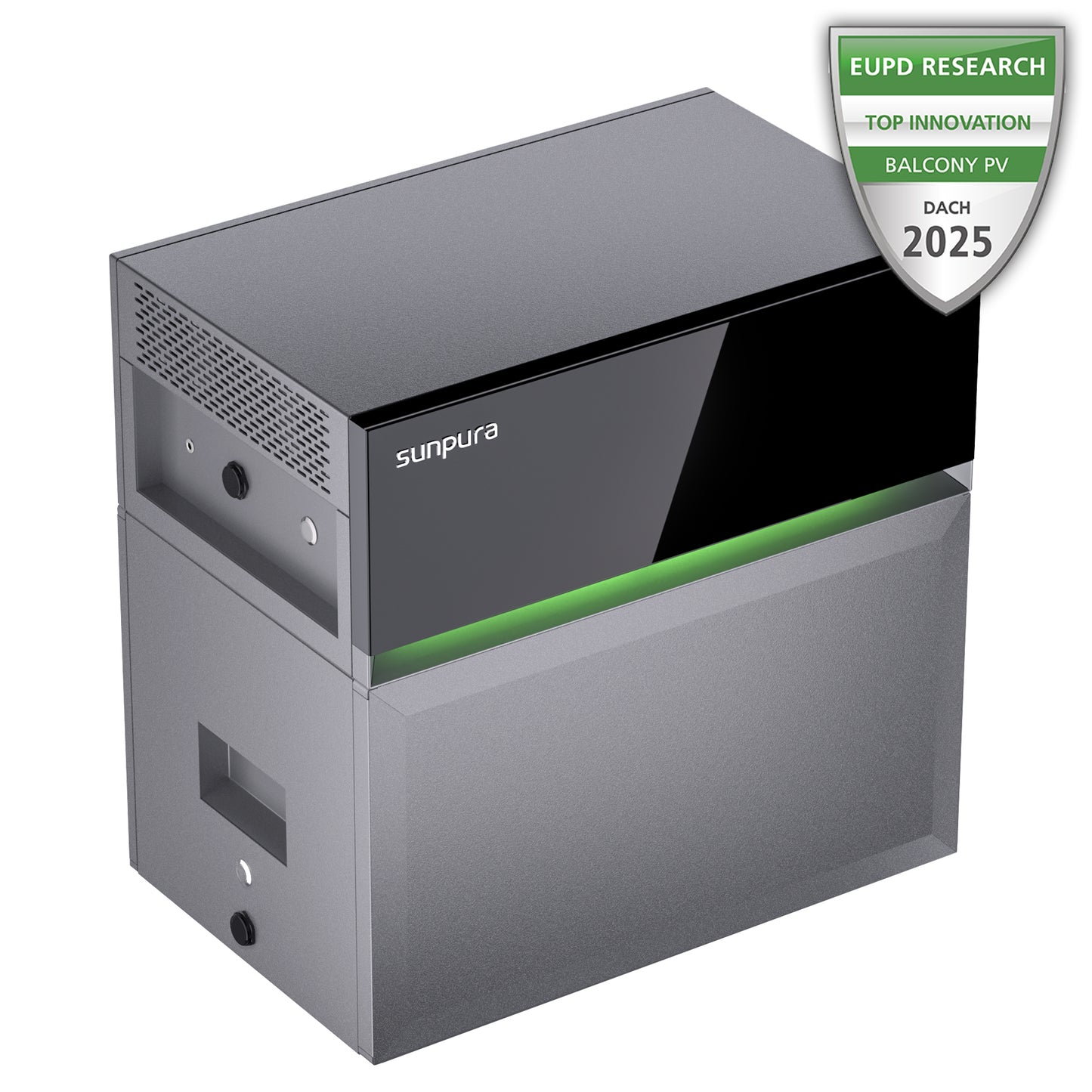 Sunpura S2400 AC Speicher für Balkonkraftwerk zum Nachrüsten 2,4 kWh